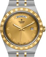 Pre-Owned TUDOR ROYAL 18KT GOLS/STEEL DAY/DATE