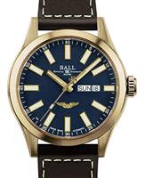 Pre-Owned BALL MARVELIGHT BRONZE BLUE DIAL