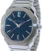 Pre-Owned BVLGARI OCTO ROMA BLUE