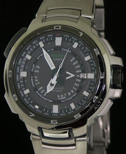 Casio Protrek Titanium Solar Atomic prx-7001t-7e - Pre-Owned Mens