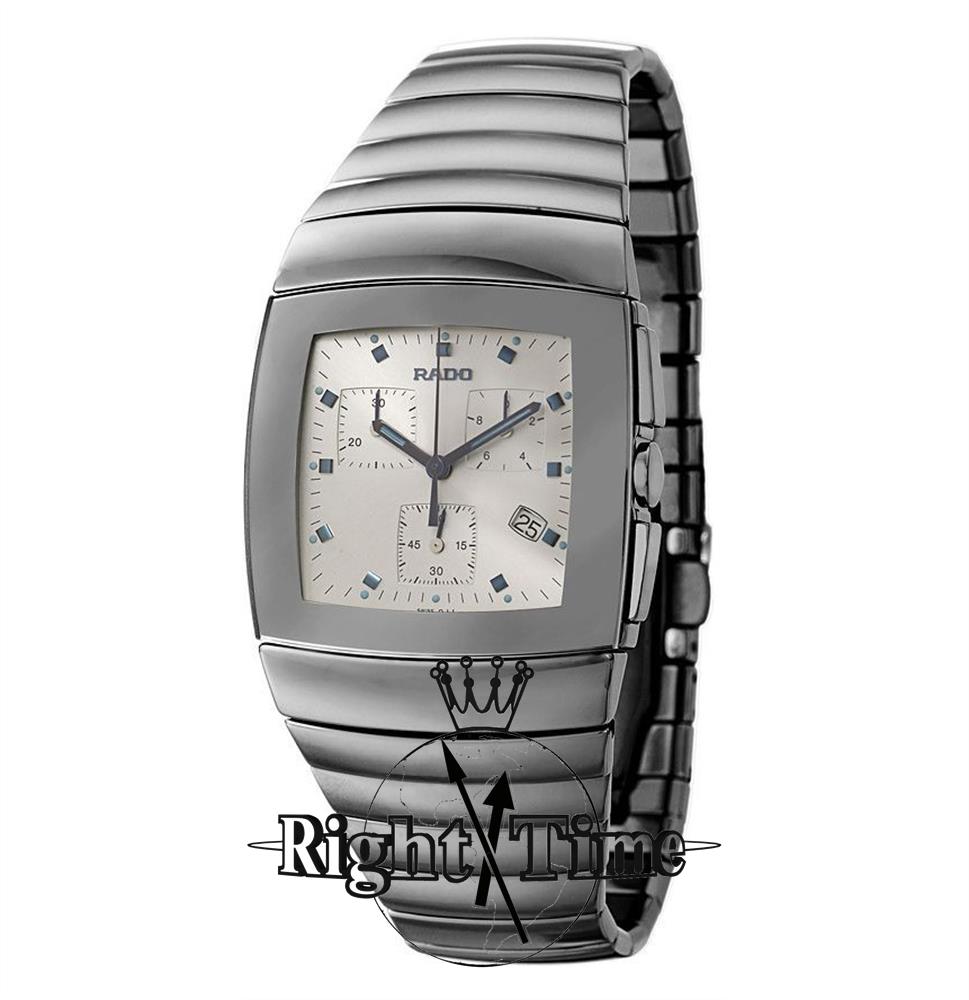 Rado Sintra Platium-Tone Ceramic r13434112 - Pre-Owned Mens Watches