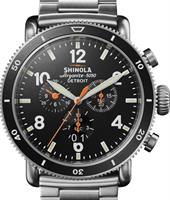 Pre-Owned SHINOLA RUNWELL BLACK BLIZZARD 48MM