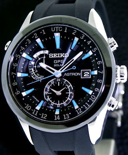 Seiko Astron Gps Solar Blue sast009 - Pre-Owned Mens Watches