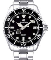 Pre-Owned GRAND SEIKO SPRING DRIVE STEEL DIVER BLACK