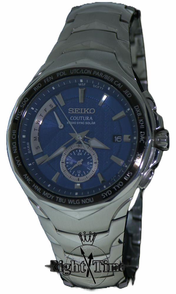 Seiko Coutura Radio Sync Solar Blue ssg019 - Pre-Owned Mens Watches