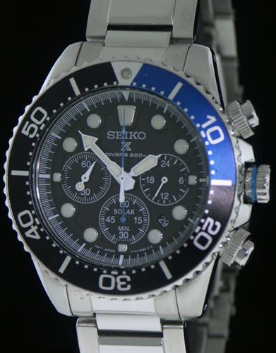 Seiko Prospex Pilot Solar Blue Dial ssc017 - Pre-Owned Mens Watches