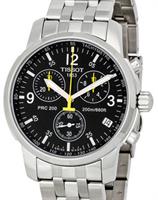 Pre-Owned TISSOT PRC200 CHRONO BLACK/YELLOW