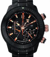 Pre-Owned TX TECHNOLUXURY LINER CHRONO BLACK PVD FINISH