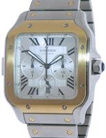 Pre-Owned CARTIER SANTOS 18KT/STEEL CHRONOGRAPH