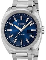 Pre-Owned GUCCI GG2570 XL STEEL BLUE DIAL