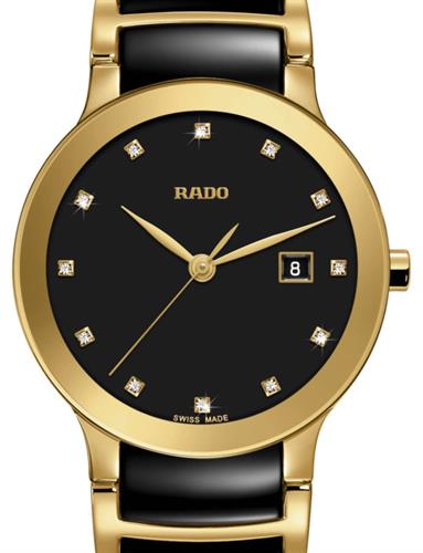 28mm Ygp/Black Ceramic r30528762 - Rado Centrix wrist watch