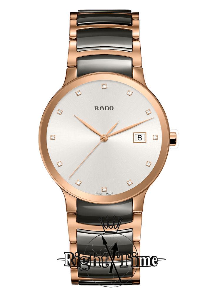 38mm White/Rose/Grey Ceramic r30554762 - Rado Centrix wrist watch