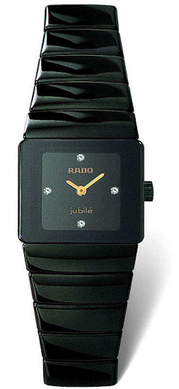 RADO Jubilé ブラック 時計 RADO JUBILE 160.0282.3 Black Tungsten Sapphire Women's Wristwatch