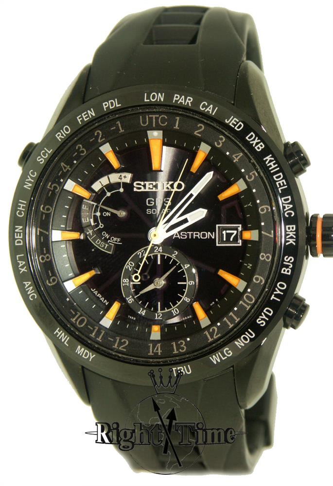 Astron Gps Solar Blk/Orange sast025 - Seiko Luxe Astron wrist watch