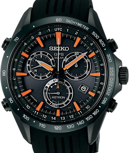 Astron Gps Solar Black/Orange sse017 - Seiko Luxe Astron wrist watch