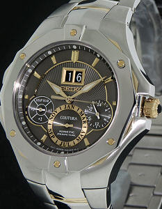 Kinetic Perpetual Two Tone snp016 - Seiko Luxe Coutura wrist watch