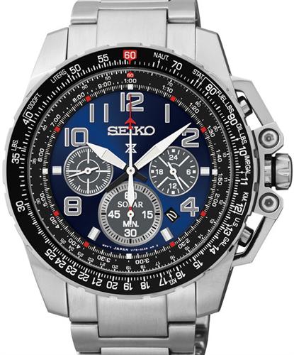 Brink mekanisk Lænestol Prospex Pilot Solar Blue Dial ssc275 - Seiko Core Prospex wrist watch