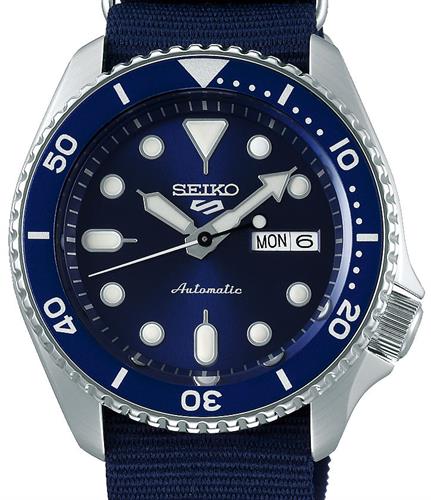 Sport Style Blue Dial On Nato srpd87 - Seiko Core Seiko 5 wrist watch