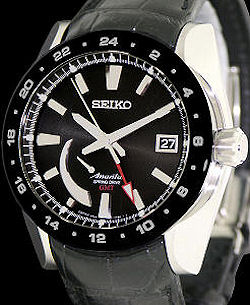 Spring Drive Gmt Black snr021 - Seiko Luxe Spring Drive wrist watch