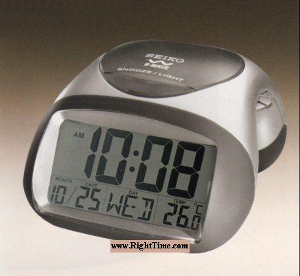 Atomic Technology Alarm Clock qhr008slh - Seiko Luxe Travel And Alarms clock