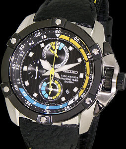 Yachting Timer Yellow/Blue spc049 Seiko Luxe Velatura wrist watch