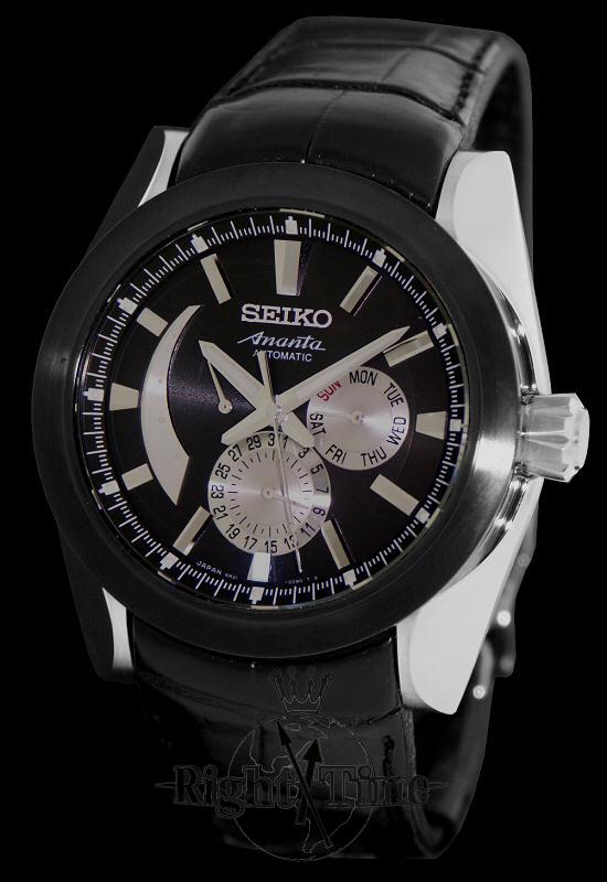 Black Multi-Hand Automatic spb019 - Seiko Luxe Ananta wrist watch