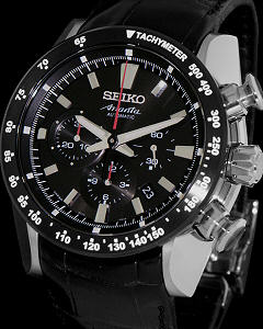 Black Automatic Chrono srq005 - Seiko Luxe Ananta wrist watch