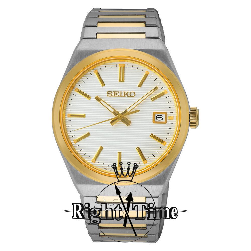 時計 SEIKO QUARTZ TYPE II Quartz 2-Tone Silver Dial sur558 - Seiko Core Sport wrist watch