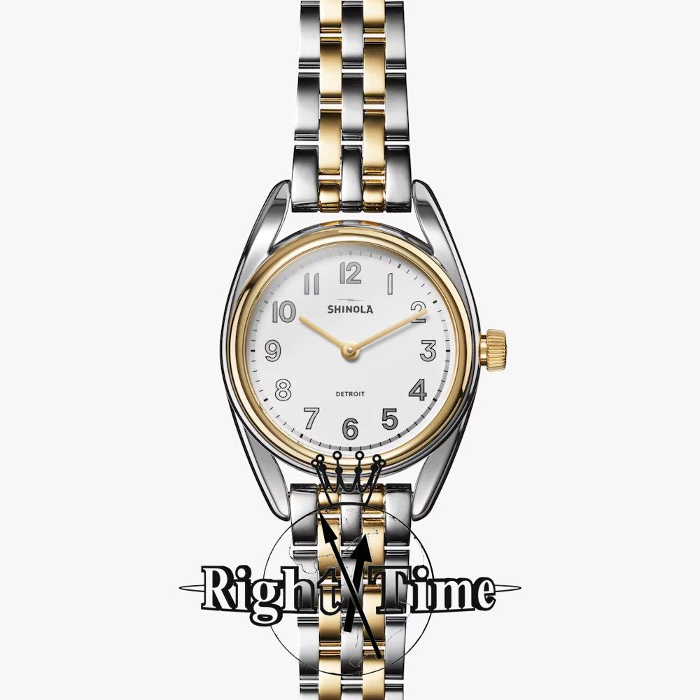 Derby 30mm 2-Tone White s0120242288 - Shinola Derby wrist watch