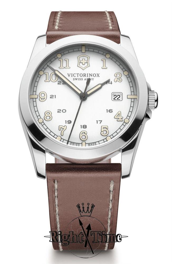 時計 Tk0kT NEIGHBORHOOD LEATHER EMB WATCH Infantry Vintage Date White 241564 - Victorinox Swiss Army