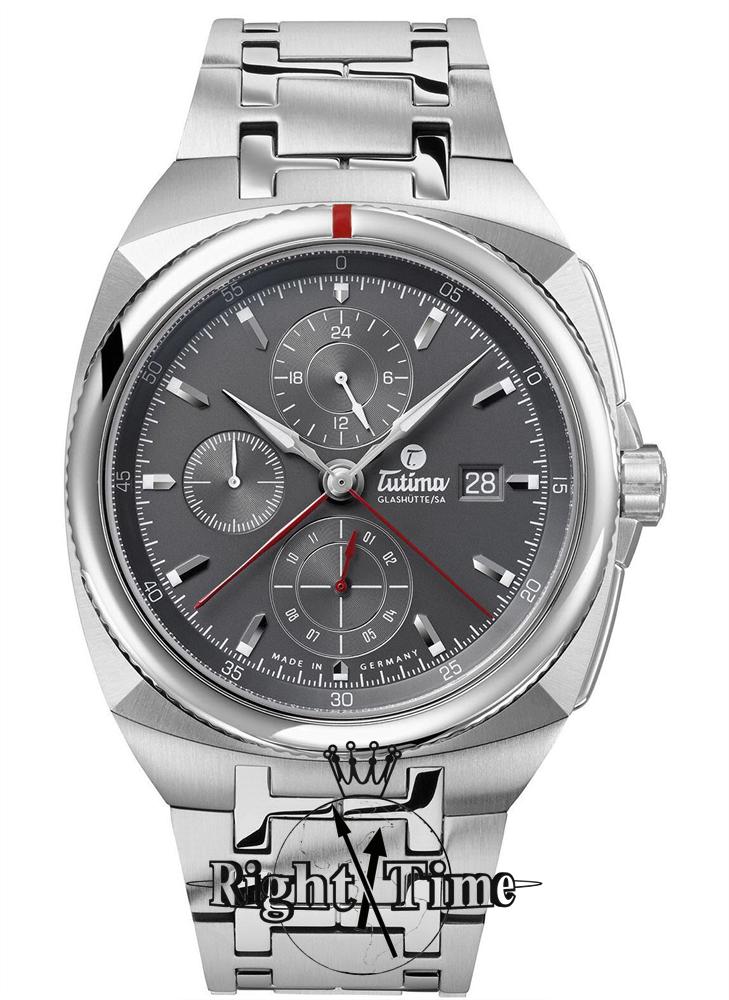 Saxon One Chronograph Grey 6420-01 - Tutima Saxon wrist watch