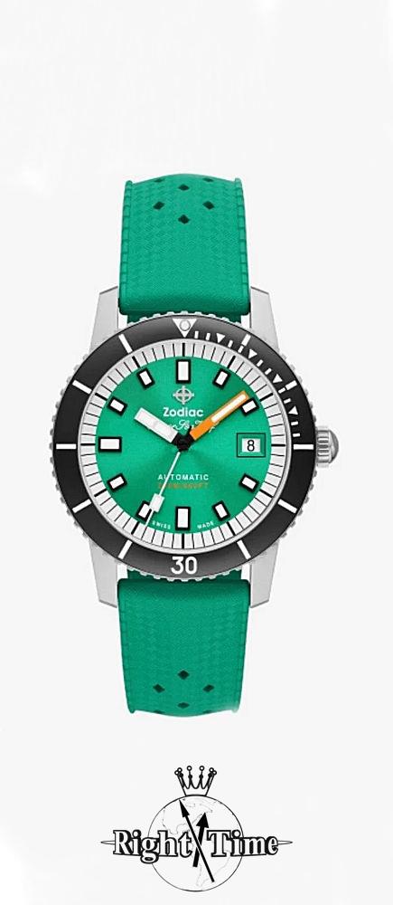 Compression Teal/Black/White zo9305 - Zodiac Super Sea Wolf wrist